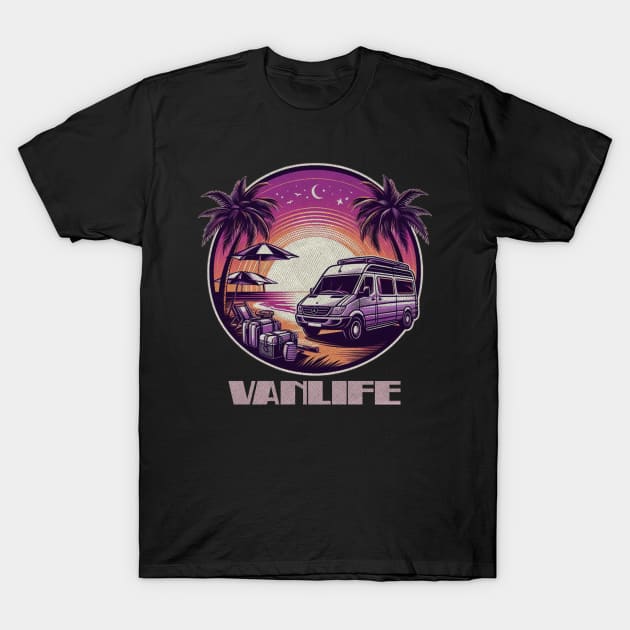 Vanlife campground T-Shirt by Tofuvanman